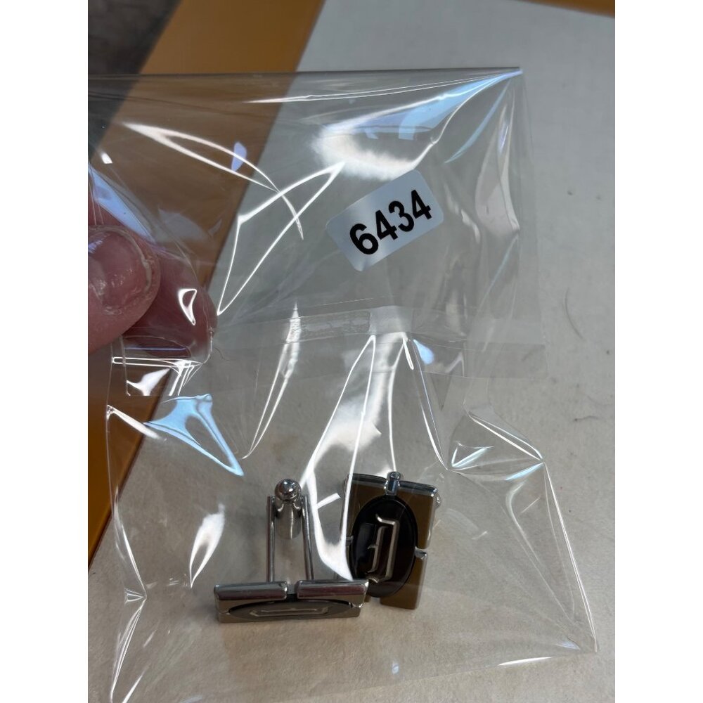 Gold & Black Rectangular Cufflinks With "D" Oval … - image 6